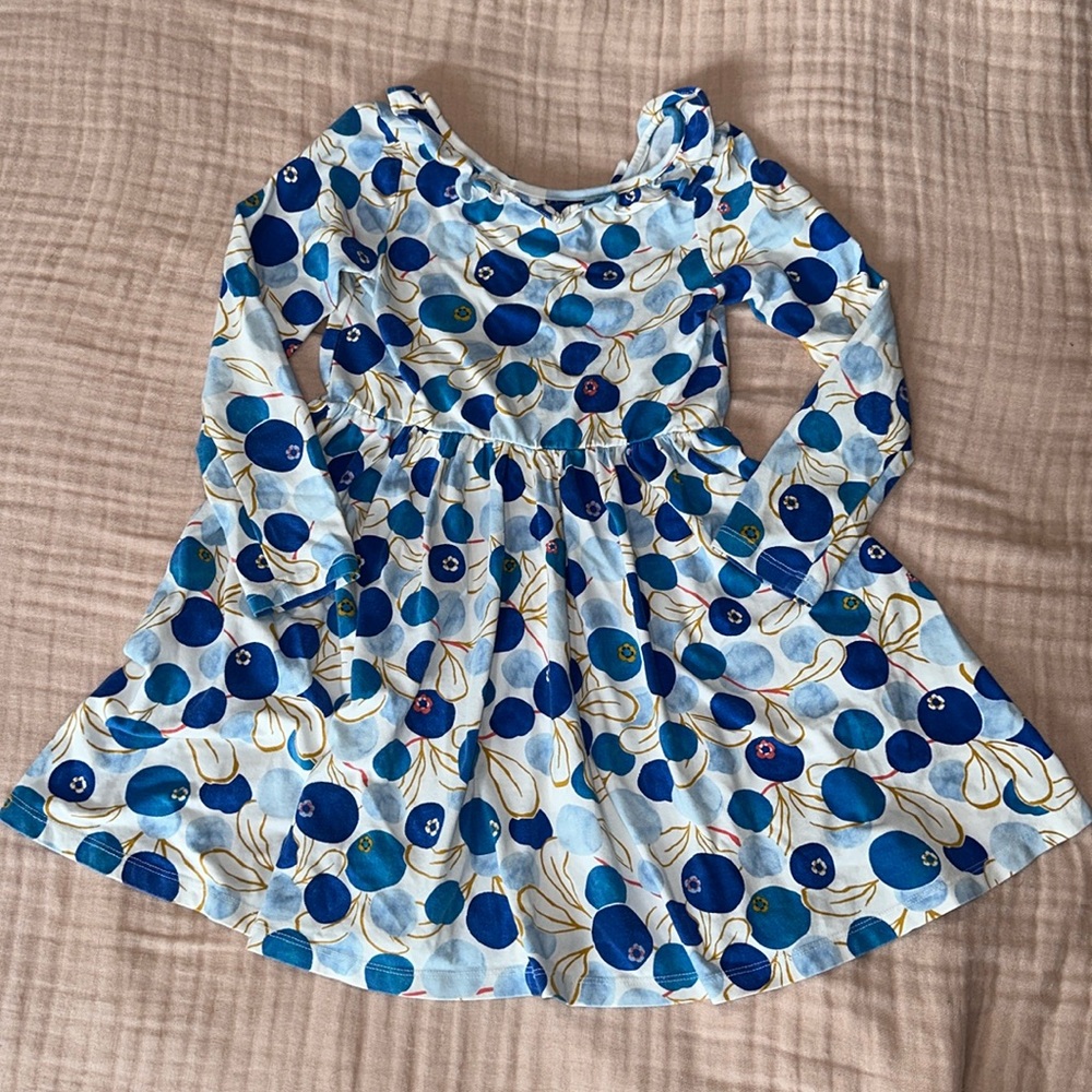 Tea Collection Ruffled Collar Ballet Dress Blueberry